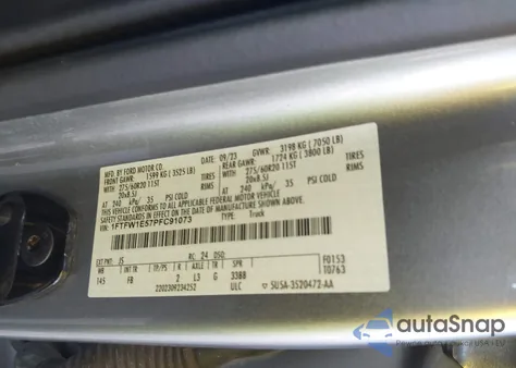 2023 Ford F-150 Xlt z USA, uszkodzony, nr VIN 1FTFW1E57PFC91073